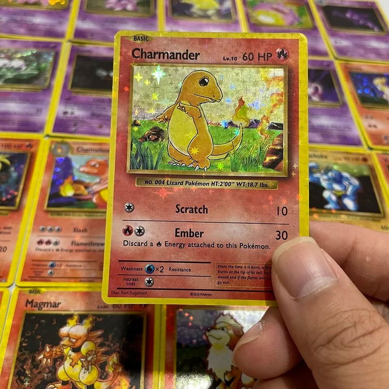 1996 1st Edition Pokemon Foil Flash Cards Charizard Blastoise Venusaur Mewtwo Game Collection PTCG Proxy Cards - Slobuy