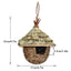 19 Style Birds Nest Bird Cage Natural Grass Egg Cage Bird House Outdoor Decorative Weaved Hanging Parrot Nest Houses Pet Bedroom - Slobuy