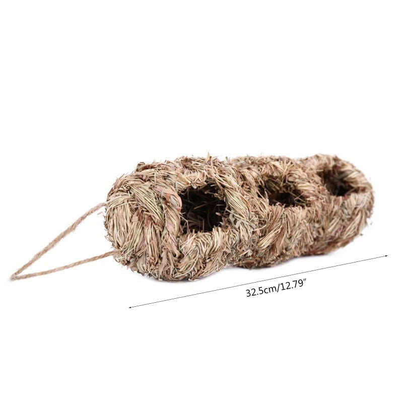 19 Style Birds Nest Bird Cage Natural Grass Egg Cage Bird House Outdoor Decorative Weaved Hanging Parrot Nest Houses Pet Bedroom - Slobuy