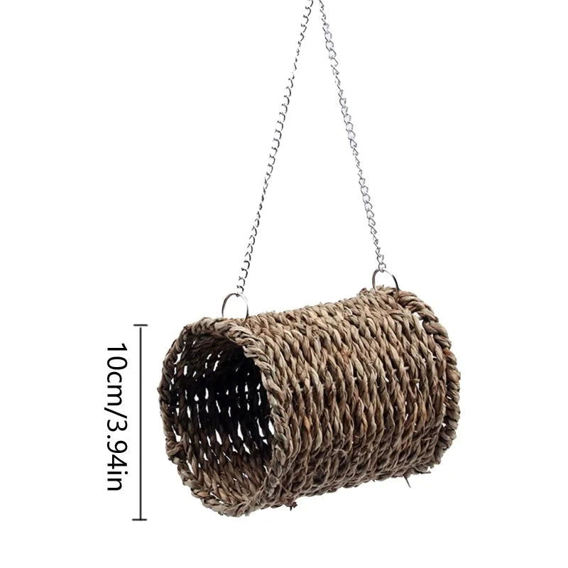19 Style Birds Nest Bird Cage Natural Grass Egg Cage Bird House Outdoor Decorative Weaved Hanging Parrot Nest Houses Pet Bedroom - Slobuy