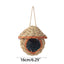19 Style Birds Nest Bird Cage Natural Grass Egg Cage Bird House Outdoor Decorative Weaved Hanging Parrot Nest Houses Pet Bedroom - Slobuy