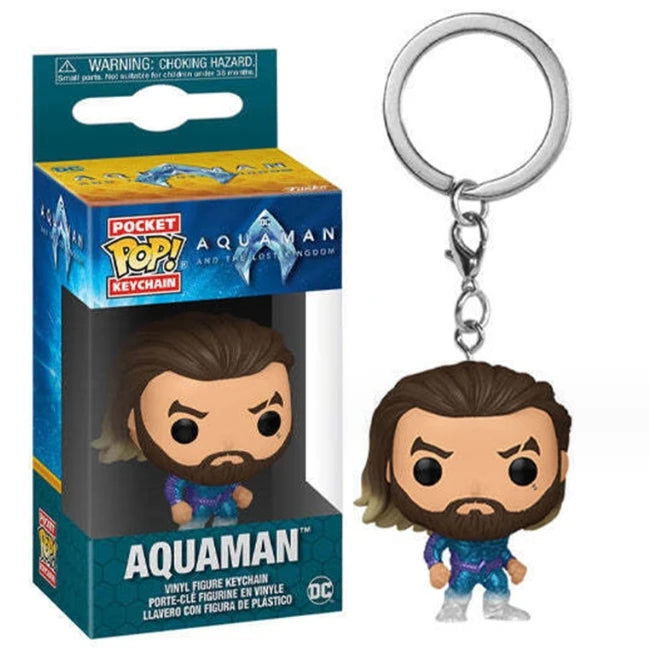 19 Styles Funko Keychain Wonder Woman Superman the Flash Aquaman Arrow Daredevil Cyborg Batman POP Action Figure Collection Toys - Slobuy