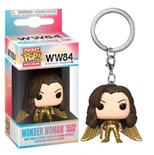 19 Styles Funko Keychain Wonder Woman Superman the Flash Aquaman Arrow Daredevil Cyborg Batman POP Action Figure Collection Toys - Slobuy