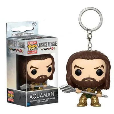 19 Styles Funko Keychain Wonder Woman Superman the Flash Aquaman Arrow Daredevil Cyborg Batman POP Action Figure Collection Toys - Slobuy
