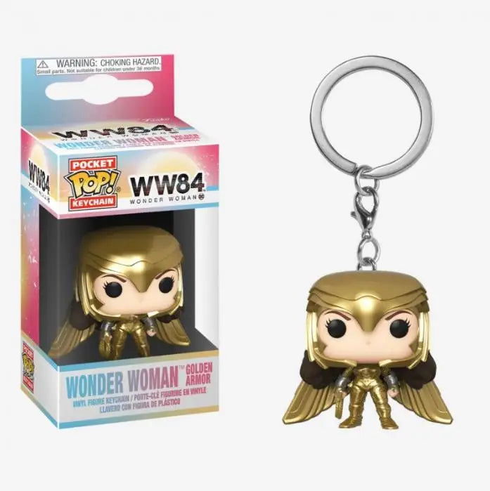 19 Styles Funko Keychain Wonder Woman Superman the Flash Aquaman Arrow Daredevil Cyborg Batman POP Action Figure Collection Toys - Slobuy