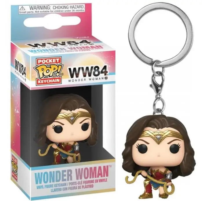 19 Styles Funko Keychain Wonder Woman Superman the Flash Aquaman Arrow Daredevil Cyborg Batman POP Action Figure Collection Toys - Slobuy