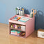 1PCS 2-laye Creative Pen Holder Transparent Drawer Rabbit Storage Box Children Girls Student Office Bedroom Desktop - Slobuy
