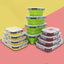 1PCS Food grade square portable foldable silicone lunch box refrigerator microwave oven lunch box storage box outdoor lunch box - Slobuy