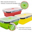 1PCS Food grade square portable foldable silicone lunch box refrigerator microwave oven lunch box storage box outdoor lunch box - Slobuy