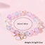 1PCS Girl Cute Student Little Fresh Unicorn Pink Light Quartz Silicone Watch +1Pcs Burst Bead Bracelet +1Pcs Pink Box Set - Slobuy