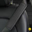 1PCS PU Leather Embossed Car Seat Belt Shoulder Cover Decompression Comfort Car Accessories Safety Belt Protective Cover - Slobuy