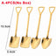 4/1PCS Shovel Spoons Creative Stainless Steel Coffee Tea Spoon For Ice Cream Dessert Watermelon Kitchen Tableware Cutlery Sets - Slobuy