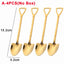 4/1PCS Shovel Spoons Creative Stainless Steel Coffee Tea Spoon For Ice Cream Dessert Watermelon Kitchen Tableware Cutlery Sets - Slobuy