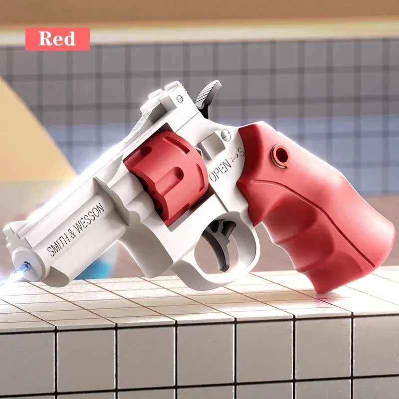1PCS Summer Water Gun Toy Mechanical Continuous Revolver Water Gun Toys Boys Girls Outdoor Beach Water Toys Kids Holiday Gifts - Slobuy