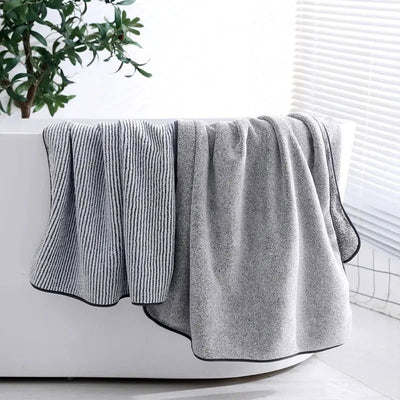 1PCS Thickened Bath Towels for The Body Microfiber Towel for Gym Sports Shower Robe for Spa Beath Home - Slobuy