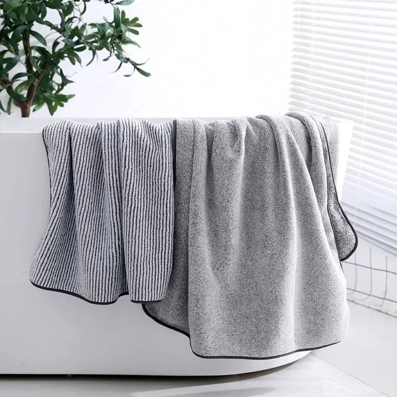 1PCS Thickened Bath Towels for The Body Microfiber Towel for Gym Sports Shower Robe for Spa Beath Home - Slobuy