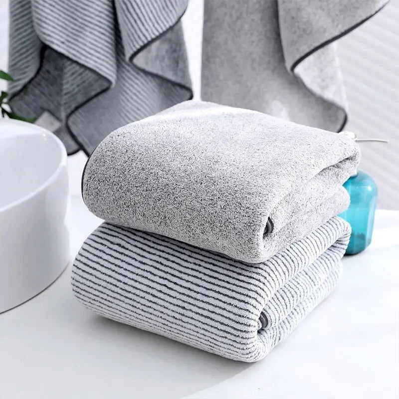 1PCS Thickened Bath Towels for The Body Microfiber Towel for Gym Sports Shower Robe for Spa Beath Home - Slobuy