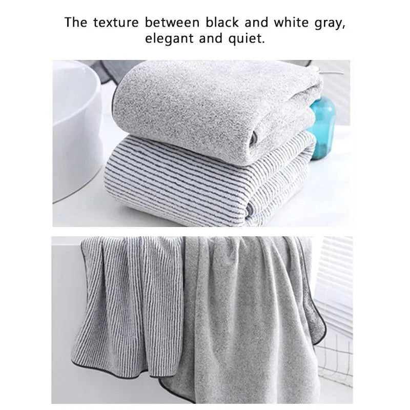 1PCS Thickened Bath Towels for The Body Microfiber Towel for Gym Sports Shower Robe for Spa Beath Home - Slobuy