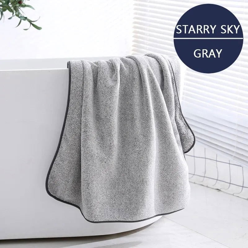 1PCS Thickened Bath Towels for The Body Microfiber Towel for Gym Sports Shower Robe for Spa Beath Home - Slobuy