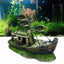 1PC Aquarium Fish Tank Landscape Pirate Ship Wreck Ship Decor Resin Boat Ornament Aquarium Accessories Decoration - Slobuy