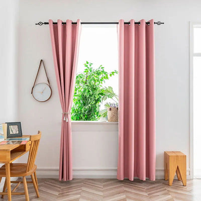 1PC Blackout Curtains With Black TPU Interlining Thin and Light Drapery Panel for Bedroom Meetingroom Share Room Office - Slobuy