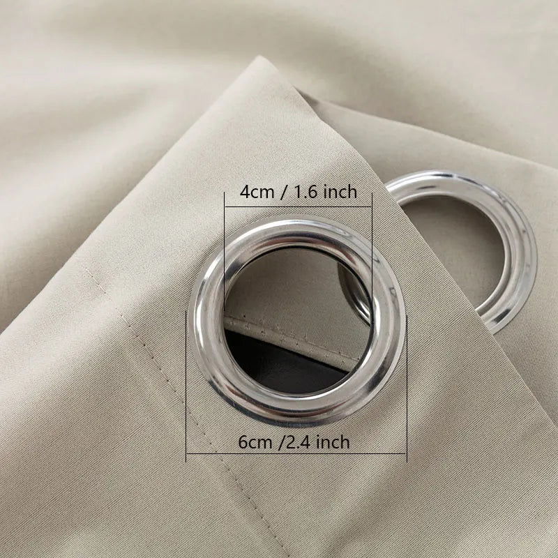 1PC Blackout Curtains With Black TPU Interlining Thin and Light Drapery Panel for Bedroom Meetingroom Share Room Office - Slobuy
