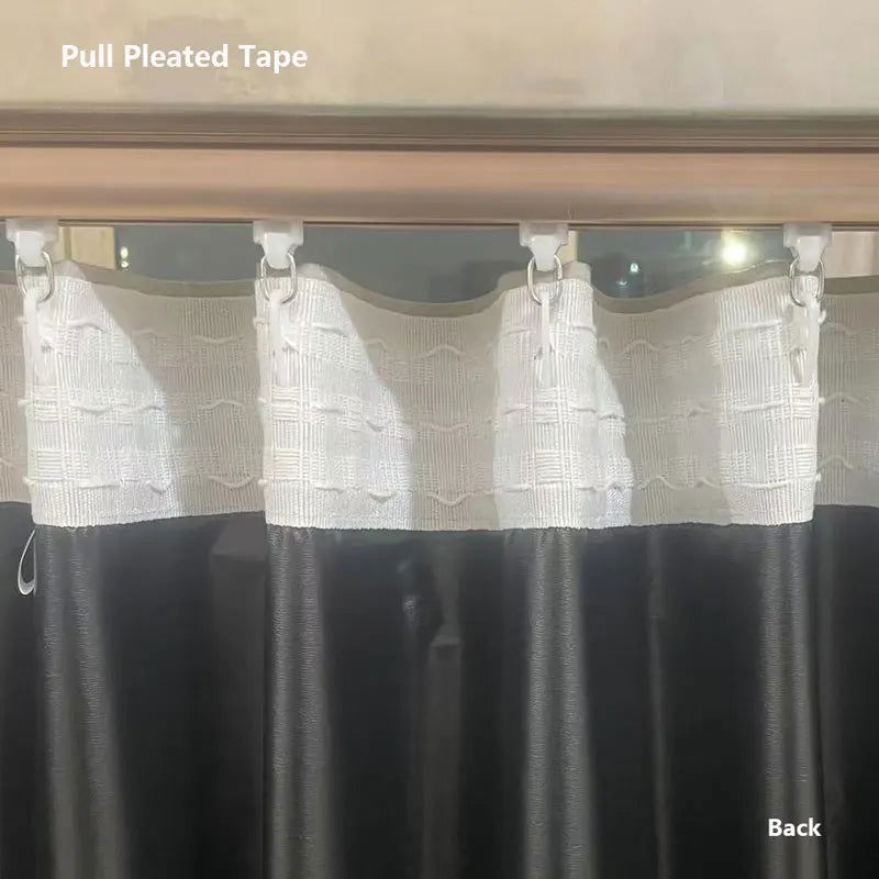 1PC Blackout Curtains With Black TPU Interlining Thin and Light Drapery Panel for Bedroom Meetingroom Share Room Office - Slobuy