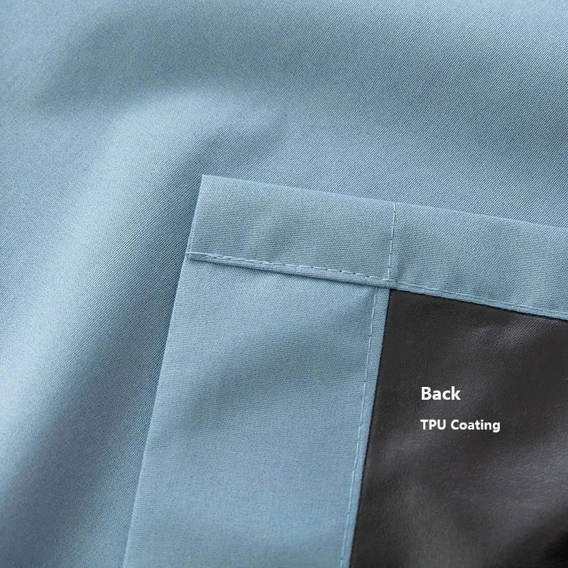 1PC Blackout Curtains With Black TPU Interlining Thin and Light Drapery Panel for Bedroom Meetingroom Share Room Office - Slobuy
