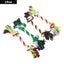 1PC Dog Toy Carrot Knot Rope Ball Cotton Rope Dumbbell Puppy Cleaning Teeth Chew Toy Durable Braided Bite Resistant Pet Supplies - Slobuy