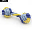 1PC Dog Toy Carrot Knot Rope Ball Cotton Rope Dumbbell Puppy Cleaning Teeth Chew Toy Durable Braided Bite Resistant Pet Supplies - Slobuy