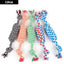 1PC Dog Toy Carrot Knot Rope Ball Cotton Rope Dumbbell Puppy Cleaning Teeth Chew Toy Durable Braided Bite Resistant Pet Supplies - Slobuy