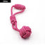 1PC Dog Toy Carrot Knot Rope Ball Cotton Rope Dumbbell Puppy Cleaning Teeth Chew Toy Durable Braided Bite Resistant Pet Supplies - Slobuy