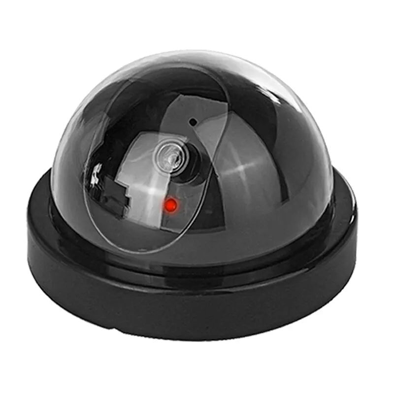 1PC Dummy Fake Camera with LED Red Light, Battery Operated, No Wiring Required, Indoor Outdoor Fake Dome Security Camera - Slobuy