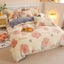 1PC Duvet Cover and 2PC Pillowcase Set Flannel Coral Fleece Warm Winter Thick Single Double Queen King Quilt Bedding Set - Slobuy