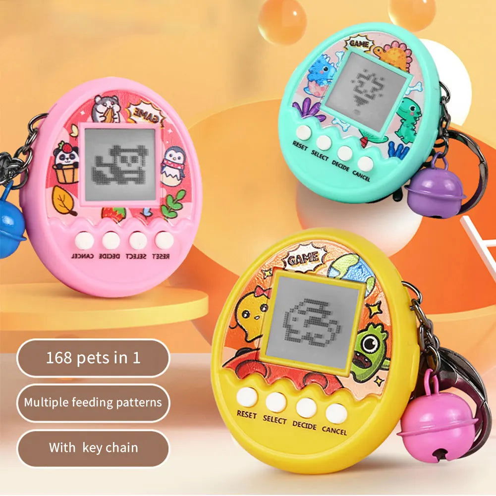 1PC Electronic Pet Game Tamagotchi Toy 168 Pets in 1 Virtual Pet Electronic Toys Mini Handheld Game Creative Children Gifts - Slobuy