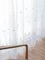 1PC European Style Exquisite Mirror Flower Embroidery Gauze Curtain for Bedroom and Living Room - Slobuy