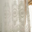 1PC European Style Exquisite Mirror Flower Embroidery Gauze Curtain for Bedroom and Living Room - Slobuy