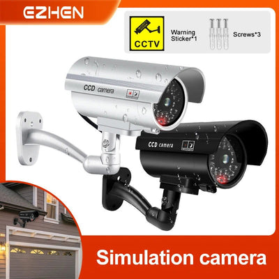 1PC Fake Dummy Camera with Flashing Red LED Bullet Shaped Waterproof Security CCTV Surveillance Camera For Home Outdoor Indoor - Slobuy