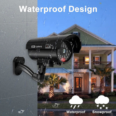1PC Fake Dummy Camera with Flashing Red LED Bullet Shaped Waterproof Security CCTV Surveillance Camera For Home Outdoor Indoor - Slobuy