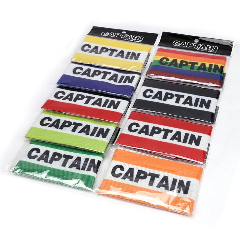 1PC Football Captain Armband Adjustable Sports Captain Armband With CAPTAIN Logo Captain's Armband For Soccer Rugby Basketball - Slobuy