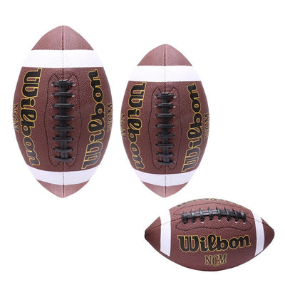 1PC High Quality  Sports Size 3 6 9 Grip Official PU Leather Adult Kids  Rugby American Football Balls - Slobuy