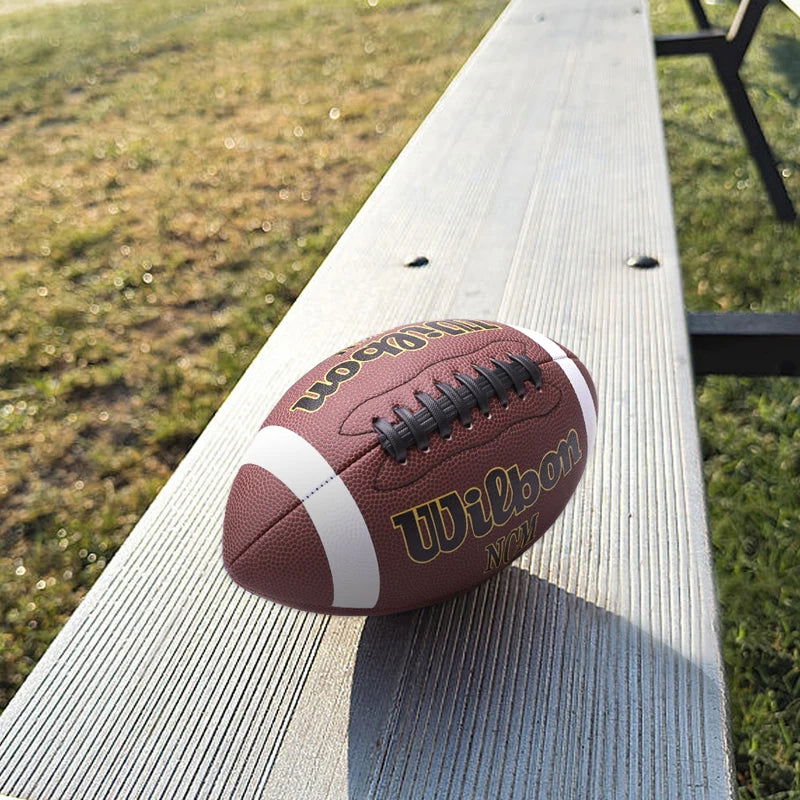 1PC High Quality  Sports Size 3 6 9 Grip Official PU Leather Adult Kids  Rugby American Football Balls - Slobuy