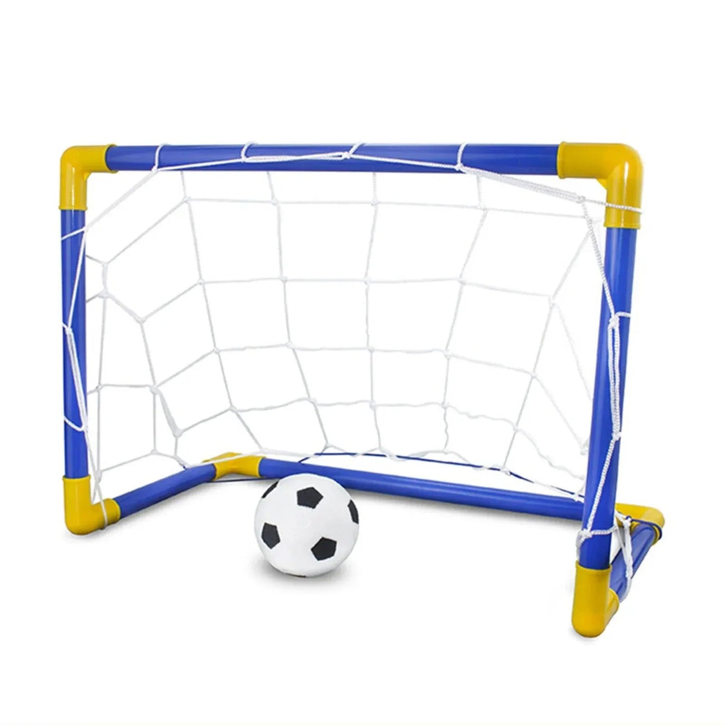 1PC Indoor Mini Folding Soccer Goal Net Plastic Football Post Frame Set Inflatable Kids Sport Toys For Indoor Outdoor Team Games - Slobuy