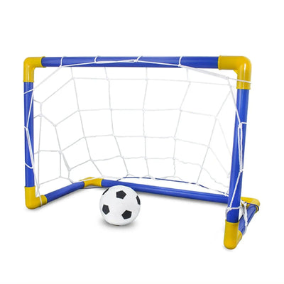 1PC Indoor Mini Folding Soccer Goal Net Plastic Football Post Frame Set Inflatable Kids Sport Toys For Indoor Outdoor Team Games - Slobuy