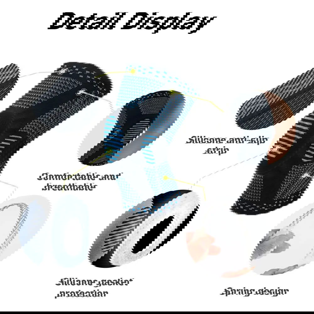 1PC Knee Braces for Knee Pain Relief, With Side Stabilizers Gel Pads,For Meniscus Tear Joint Pain Injury Recovery Unisex - Slobuy
