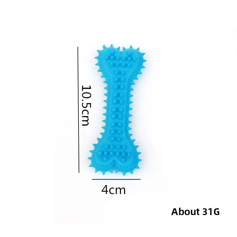 1PC Pet Chew Toy Soft Rubber Bite-resistance Bone Shape Teeth Grinding Chewing Toys for Small Dogs Training Pet Supplies - Slobuy