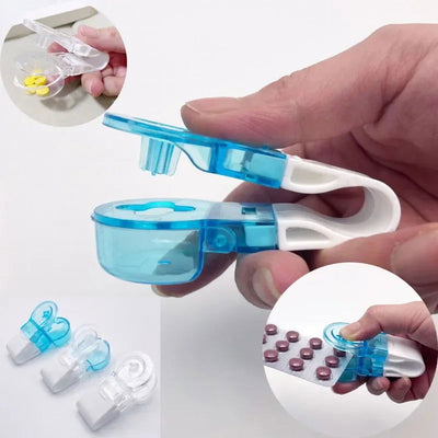 1PC Portable Pill Taker Medicine Storage Box Anti Pollution Pill Tablet Crusher for Personal Health Care - Slobuy