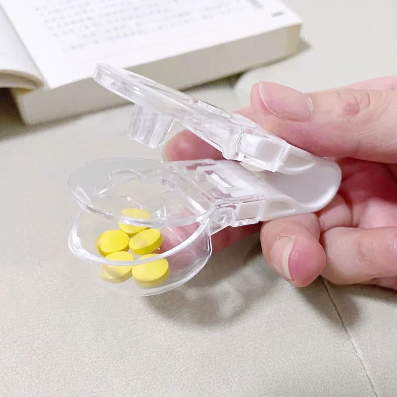 1PC Portable Pill Taker Medicine Storage Box Anti Pollution Pill Tablet Crusher for Personal Health Care - Slobuy