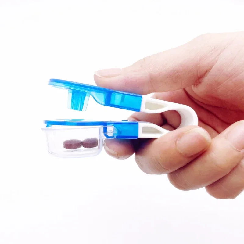 1PC Portable Pill Taker Medicine Storage Box Anti Pollution Pill Tablet Crusher for Personal Health Care - Slobuy