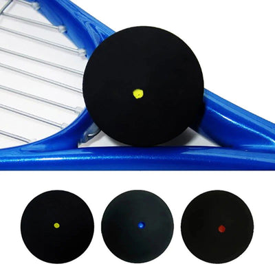 1PC Professional Rubber Squash Ball for Squash Racket Red Dot Blue Bot ball Yellow Dot Fast Speed for Beginner or Training - Slobuy